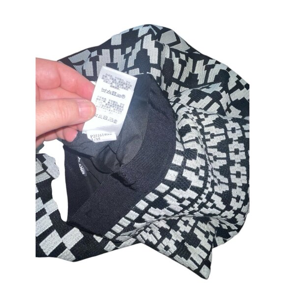 DKNY Women's Size 2 Textured Black Off White Maxi Skirt READ DESCRIPTION - Picture 12 of 12